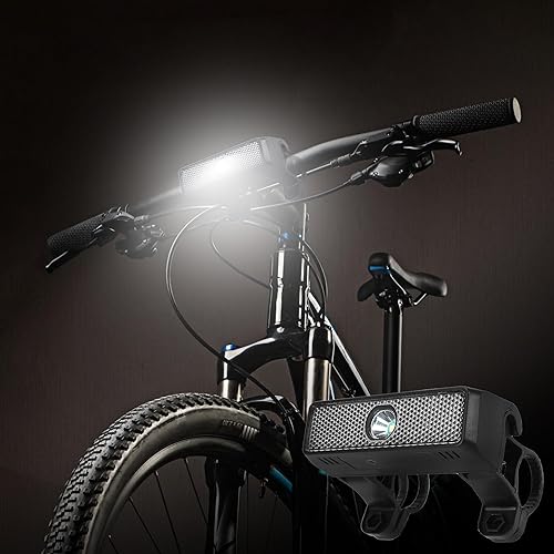 Miniatura 7 de Faro de bicicleta, luces solares para bicicleta, luz delantera de bicicleta inteligente, LED intermitente para bicicleta, lámpara de advertencia de