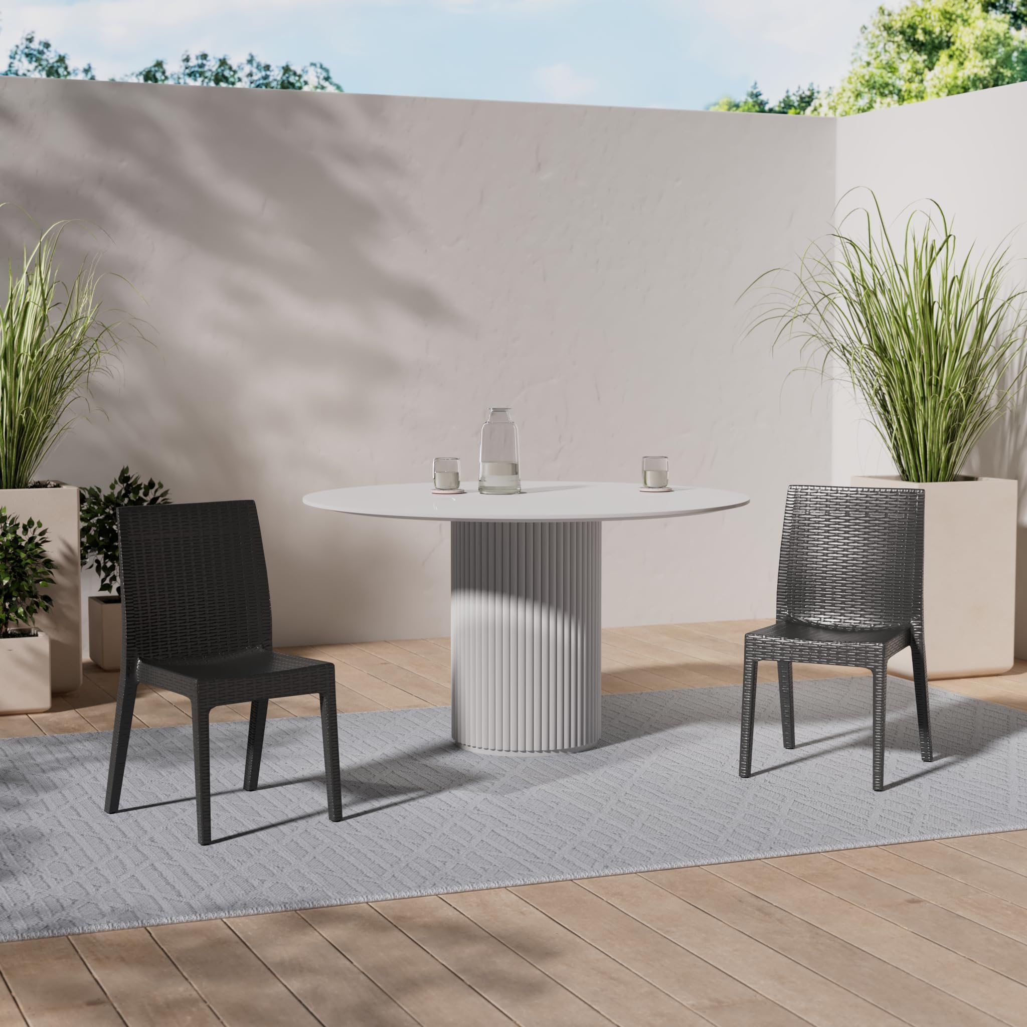 Sedia ARIA Totò Piccinni In Polipropilene Impilabile | Sedia Design Italiano Per Interno/esterno Resistente UV - 4