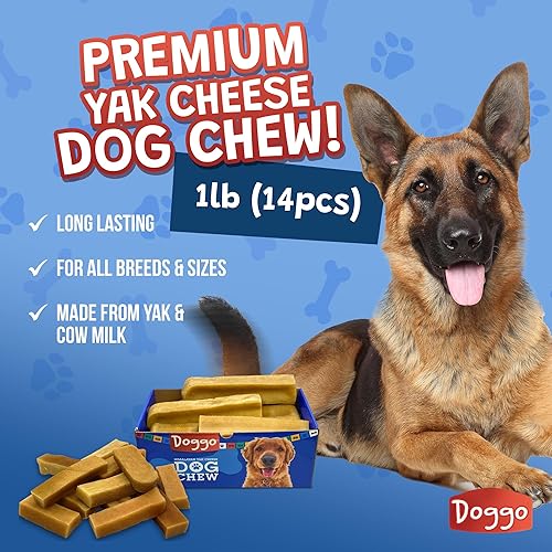 Miniatura 20 de Masticables prémium de queso de yak para perros del Himalaya - Masticables naturales de yak para perros grandes y pequeños - Masticables de leche
