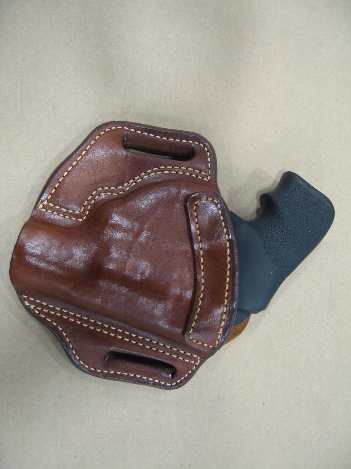 Azula Leather Pancake Holster For S&W N Frame 5" Revolver - Tan Right Hand