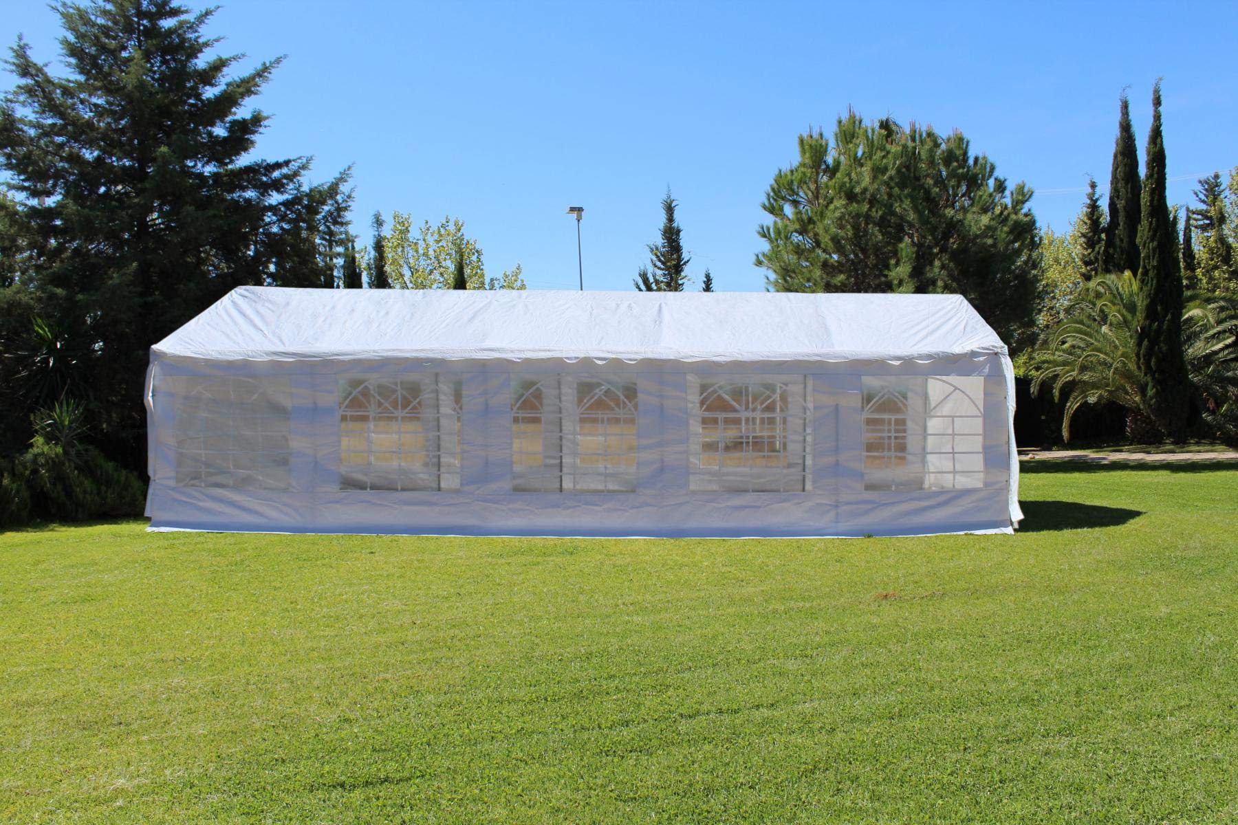 Carpa 10x5 m Impermeable para Eventos, Jardín y Bodas | Carpa impermeable con ventanas. Ideal para bodas, eventos, hostelería, jardines y celebraciones al aire libre.
