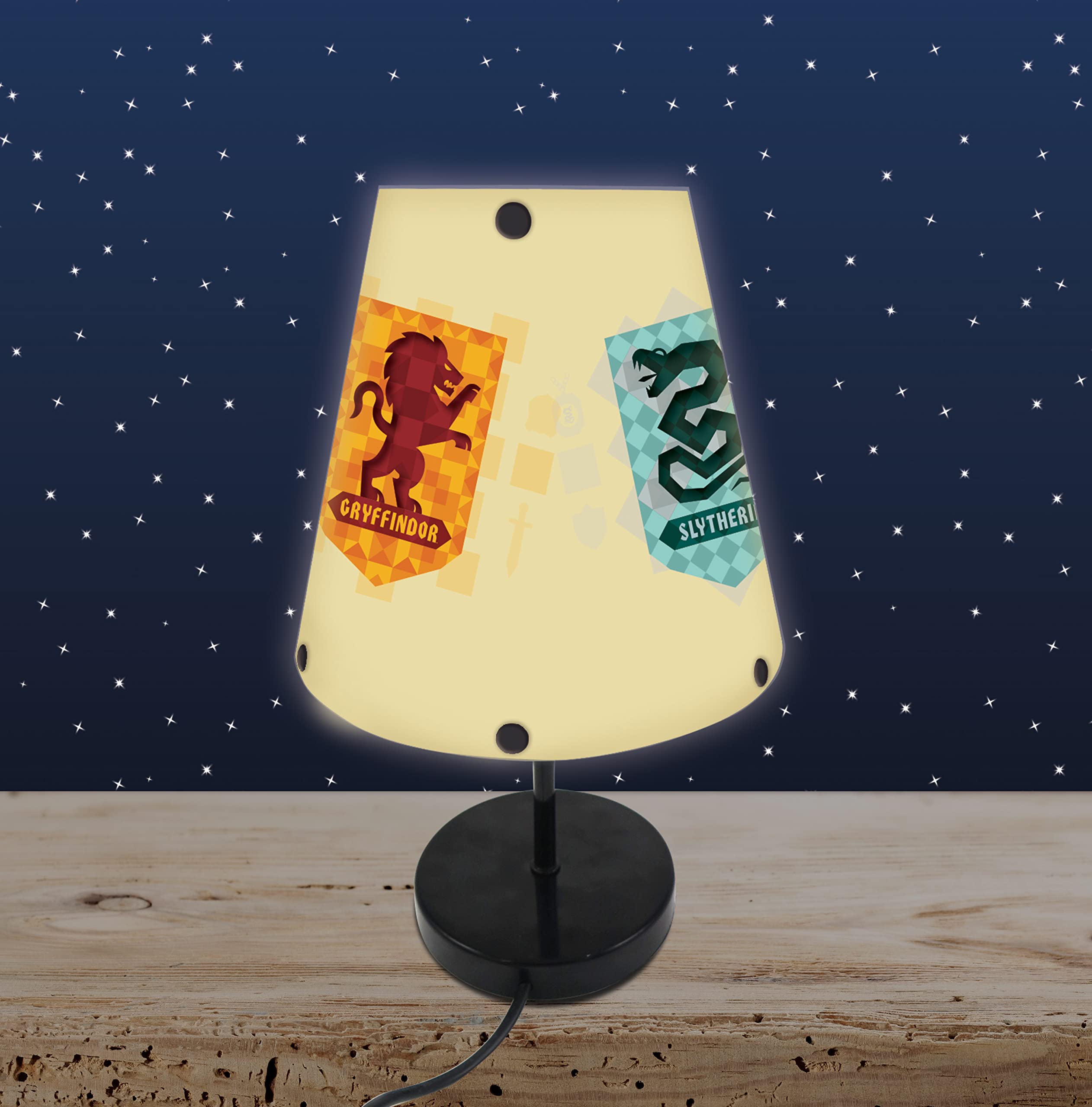 Lexibook, Harry Potter, Nachttischlampe, Kinder-Schlafzimmerlampe mit Lampenschirm, farbige Dekorationsleuchte Harry Potter, LT010HP