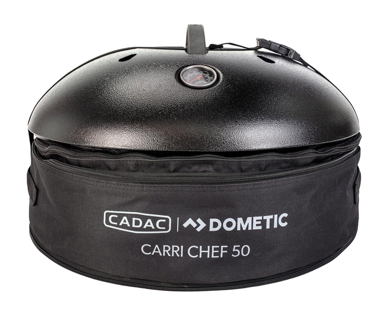 CADAC Carri Chef 50 Barbecue a Gas Portatile | Barbecue da Tavolo con Accensione Automatica, Piastra Plancha & Borsa da Trasporto per Campeggio, Giardino, Uso esterno