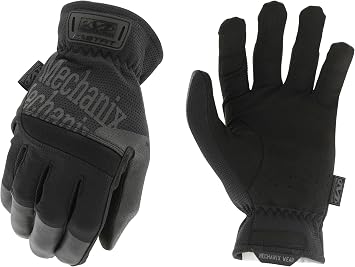 Mechanix Wear FastFit Tactical Gloves - Heavy Duty Lightweight Multipurpose Gloves - Flexible Grip & Reinforced Palm - Touchscreen Capable - Small - Covert Black