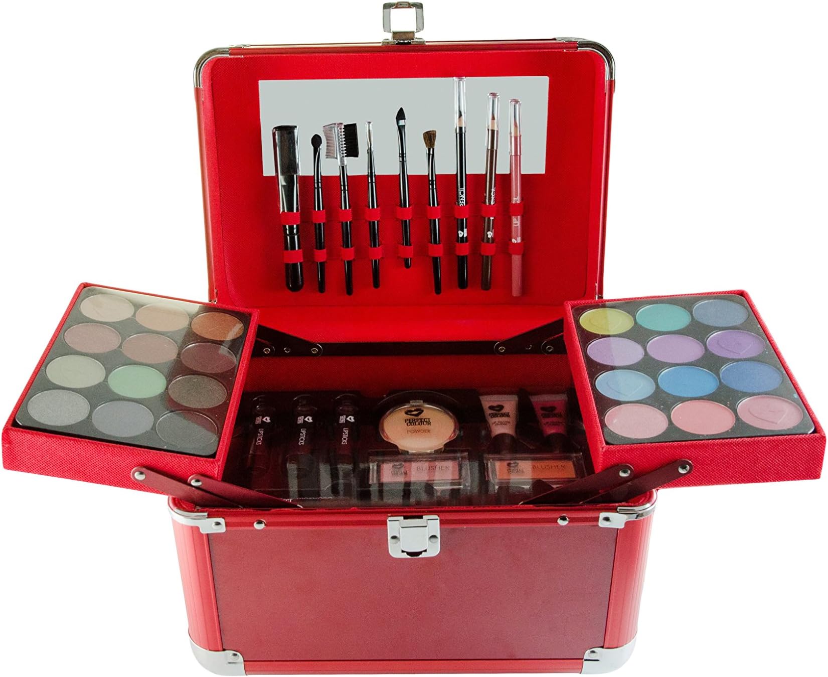 Jigsaw Perfect Ultimate Colour Complete Makeup Case, 128.3 g, Red