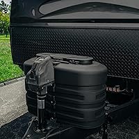 Vista 2 de Cubierta de tanque de propano doble Camco para autocaravana/RV - Cuenta con panel superior con bisagras y diseño moldeado personalizado - Se adapta