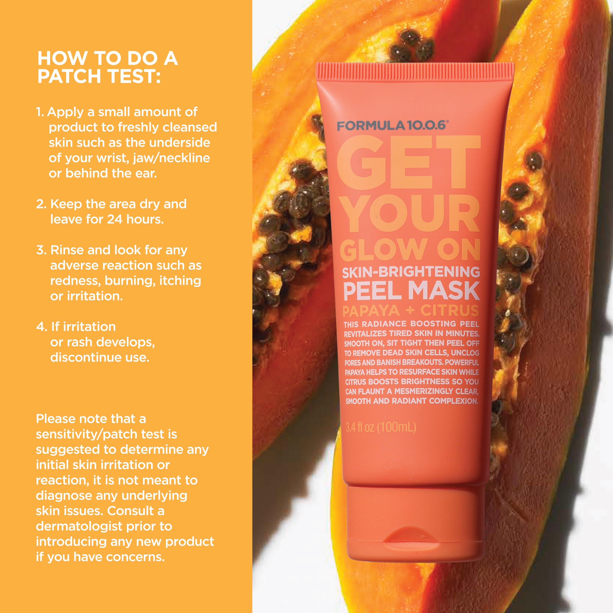 Amazon.com : FORMULA 10.0.6 - Get Your Glow on Skin-Clearing Peel
