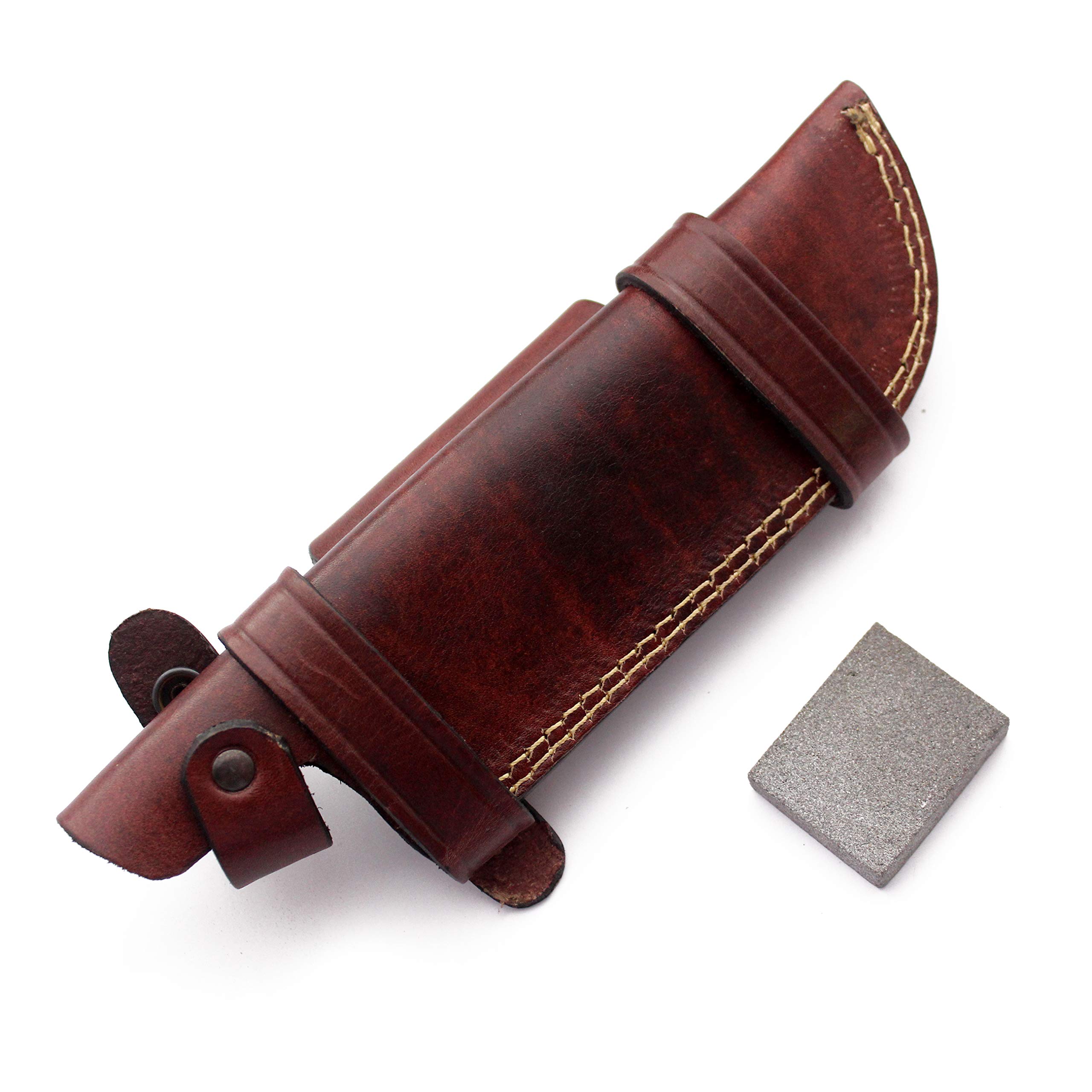 GCS Custom Handcrafted Fixed Blade Leather Right Hand Scout Carry Knife