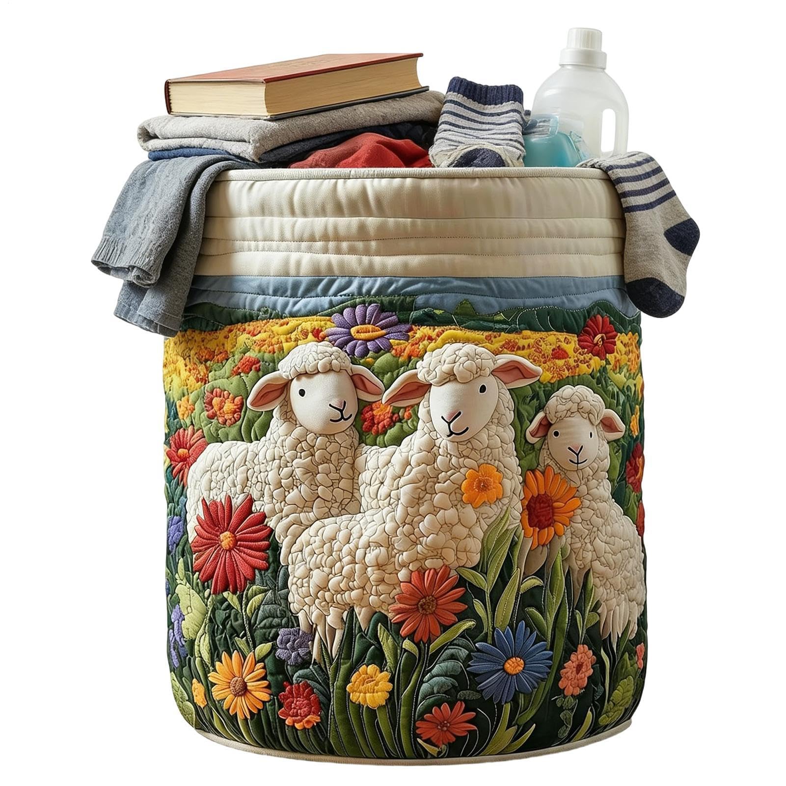 Cesto per panni sporchi Organizzatore pieghevole in tessuto | Cesto Portabiancheria per Nursery Camera Bagno per nursery, stanza dei bambini, soggiorno, bagno, coperte, maglioni,