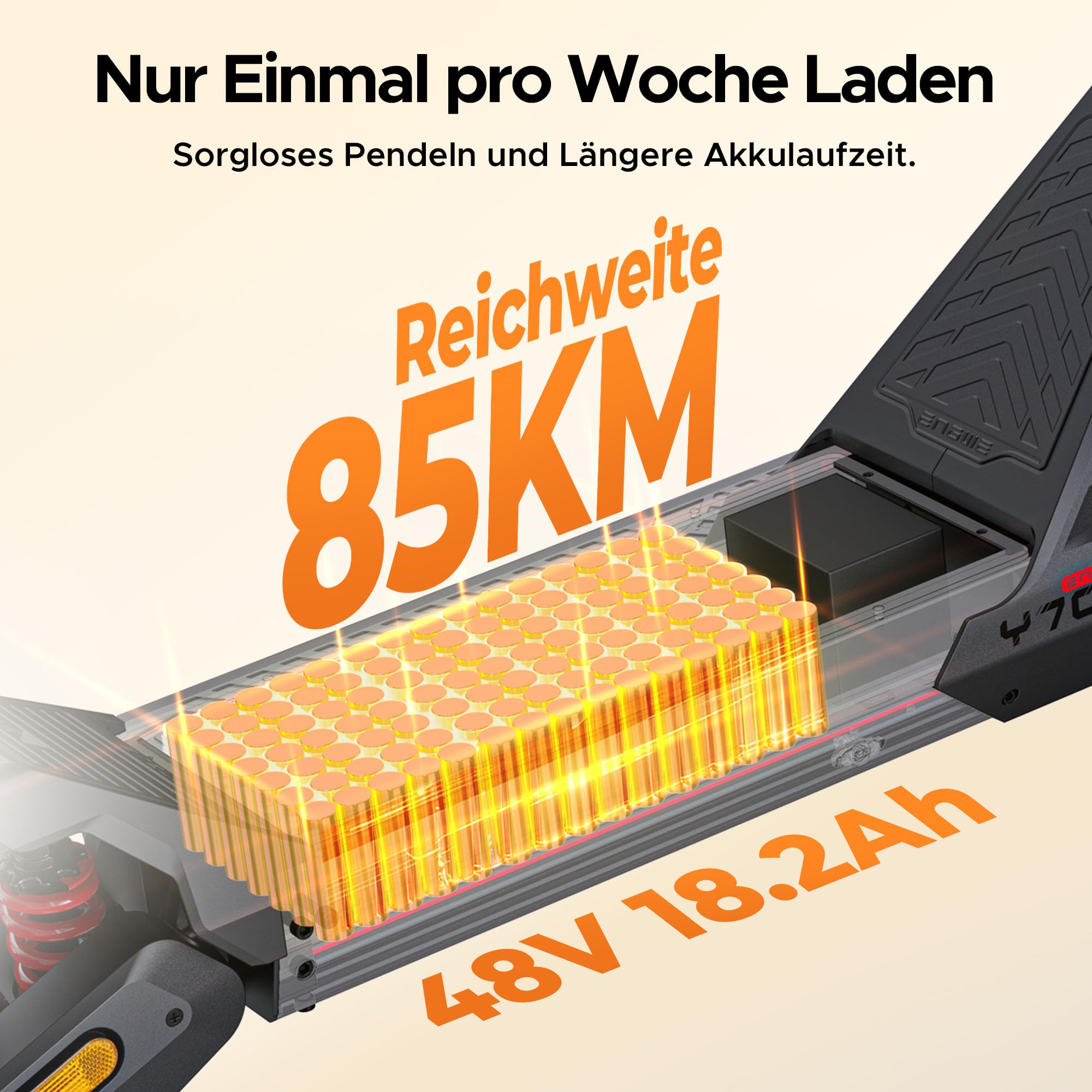 ENGWE E Scooter mit Straßenzulassung, 48V 18.2Ah Akku