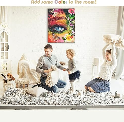 Miniatura 3 de N NEXFINITY ONE Pintura por números para adultos con marco para principiantes o niños en lienzo de 16 x 20 pulgadas con pintura al óleo acrílica