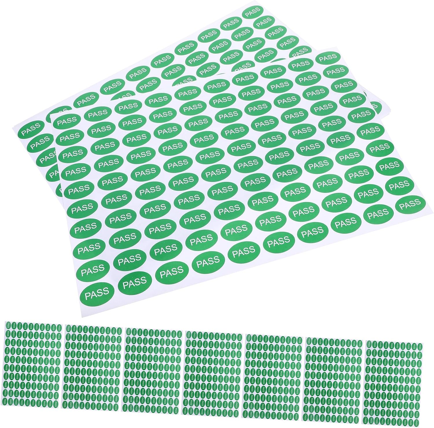 2000Pcs Qc Pass Inspection Labels Stickers Adhesive Tags for Inventory Management Quality Control and Shipping for Warehouse Use