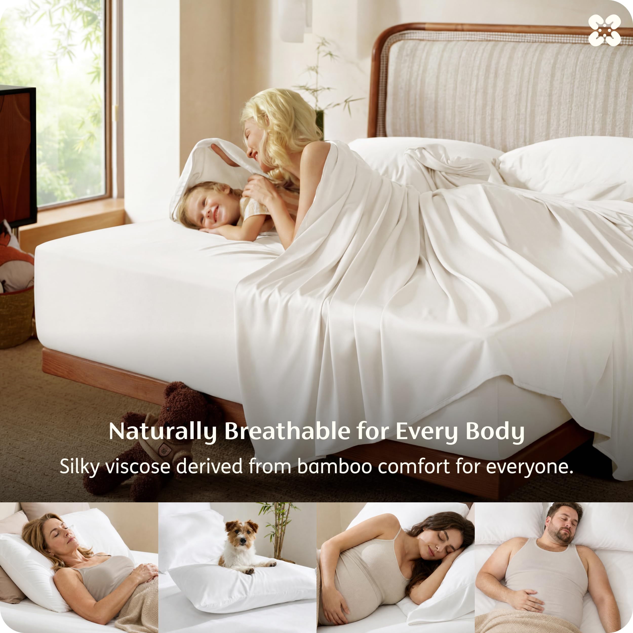Amazon.com: Bedsure PureWoven 100% Viscose Derived from Bamboo