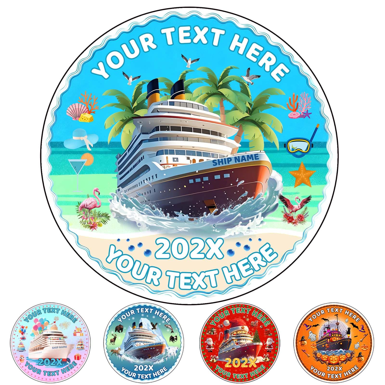 Custom Caribbean Cruise Door Magnets Cruise Essentials Personalised Name Year Cruise Door Decorations Magnetic Customised Ship Door Magnets Decorations