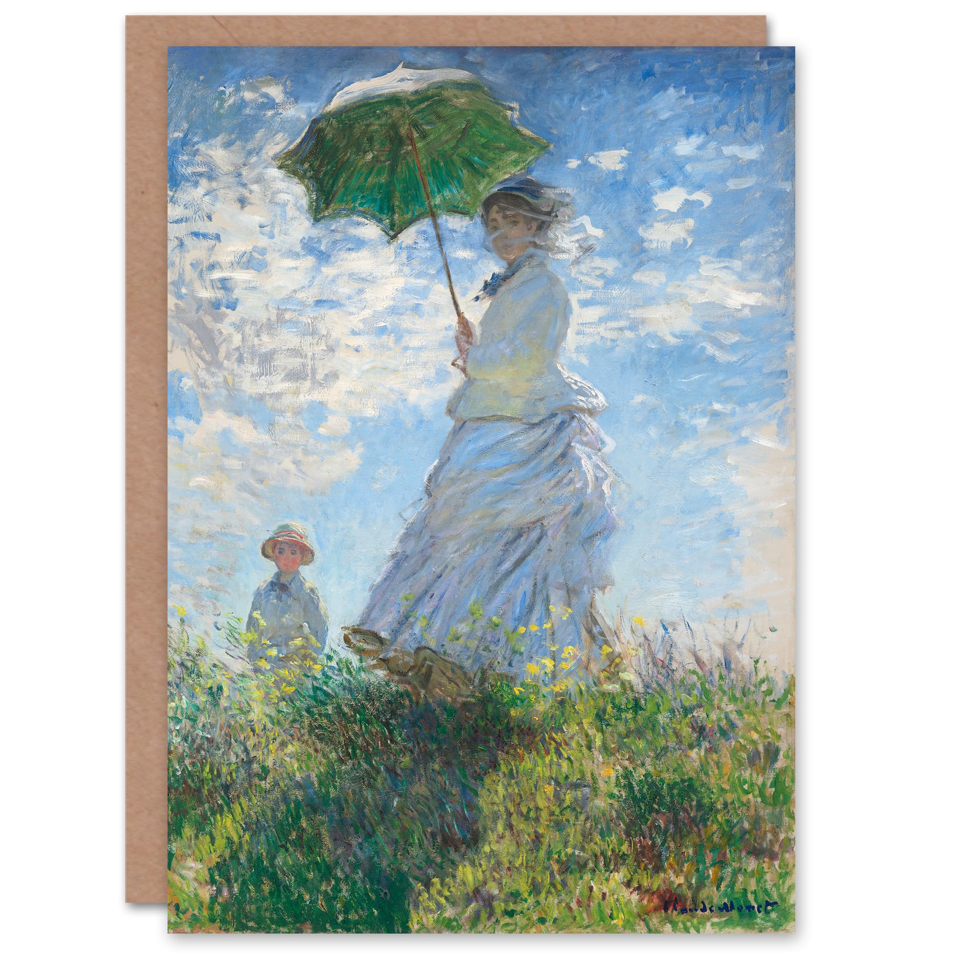 Artery8 Claude Monet Art Card Madame Monet and Her Son