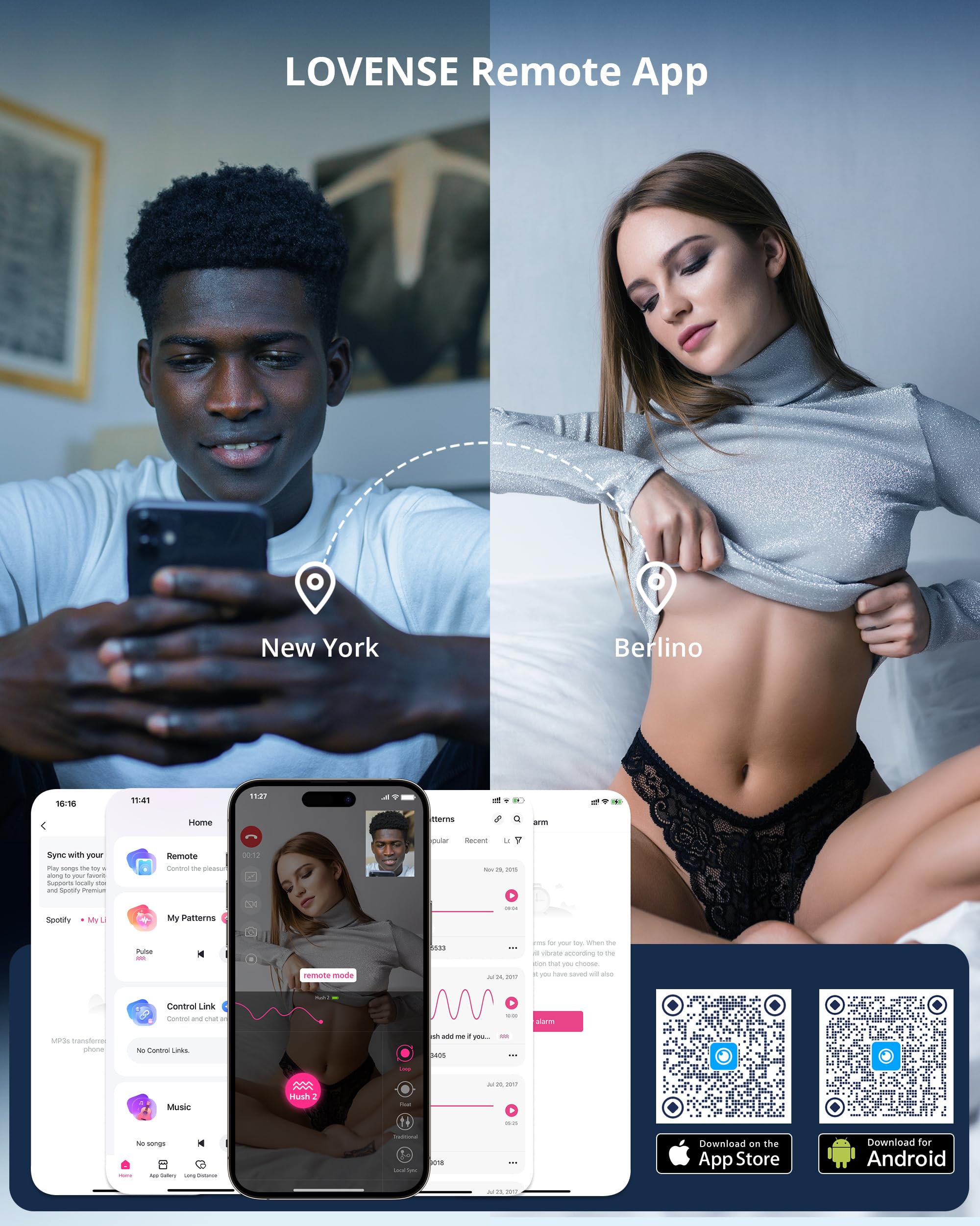 LOVENSE Hush 2 Bluetooth Butt Plug Vibratori Anali 2.25 Inch, Anale Plug Uomo Donna, Controllo Dell'App per Smartphone, Sex Toys per Coppie Donna Uomo