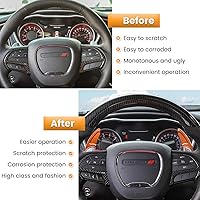 Vista 11 de Cubierta de cambios de volante extendidos para Dodge Challenger Charger Durango RT & Scat Pack 2015-2021, para Jeep Grand Cherokee 2014-2021