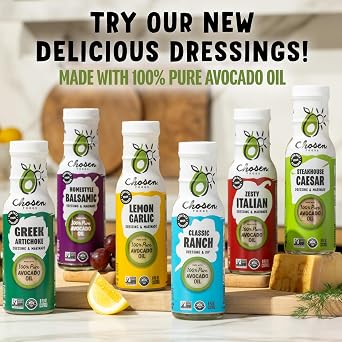 Chosen Foods Steakhouse Caesar Dressing & Marinade 8 oz with Recipe e-Book Bundle