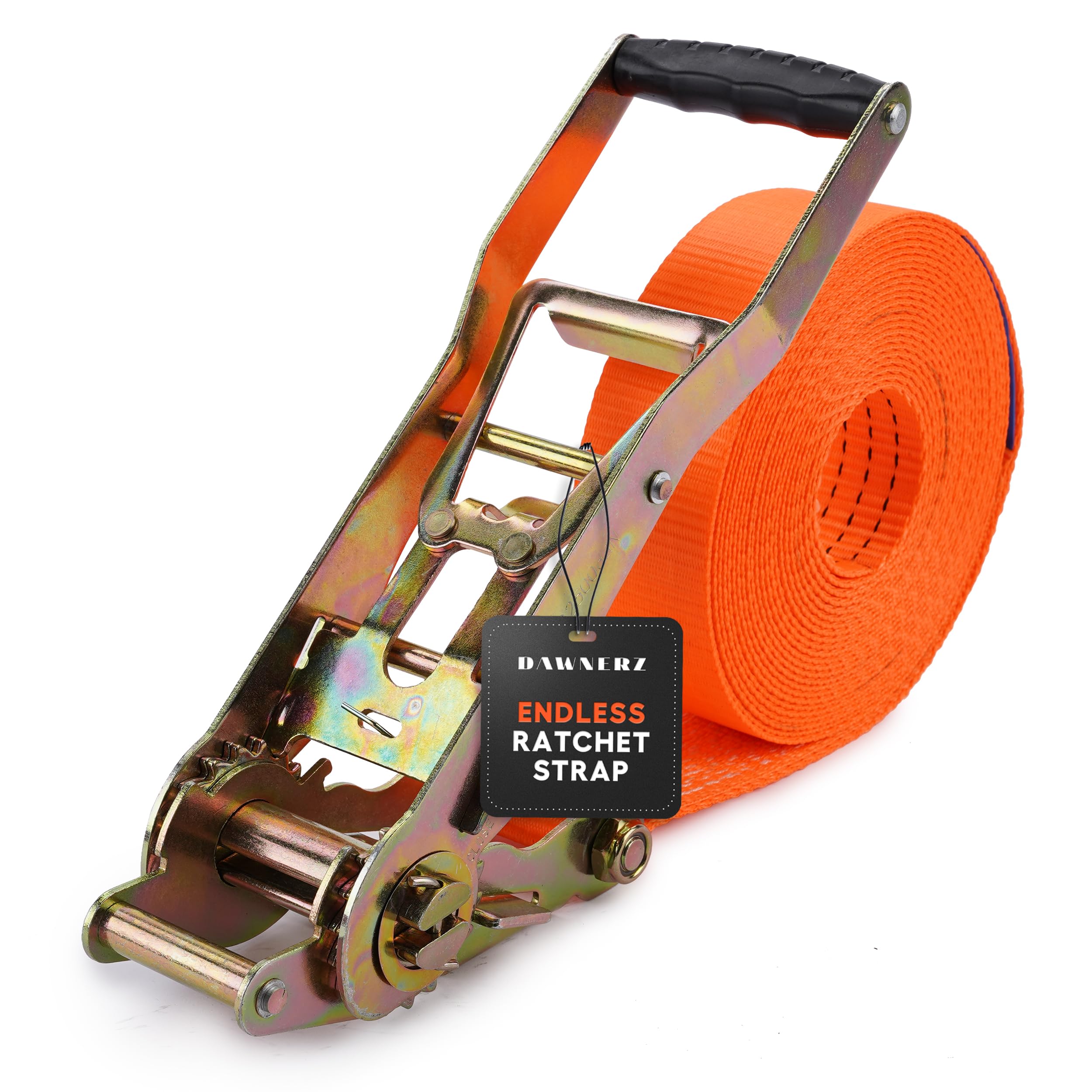 FORTEM Ratchet Straps (1650lb Break Strength, Black) Large Windshi