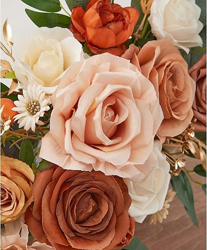 Miniatura 6 de Ting's time Kit de 2 flores de arco de boda para fiesta de boda, letrero de bienvenida, decoración floral de recepción, decoración floral de arco de