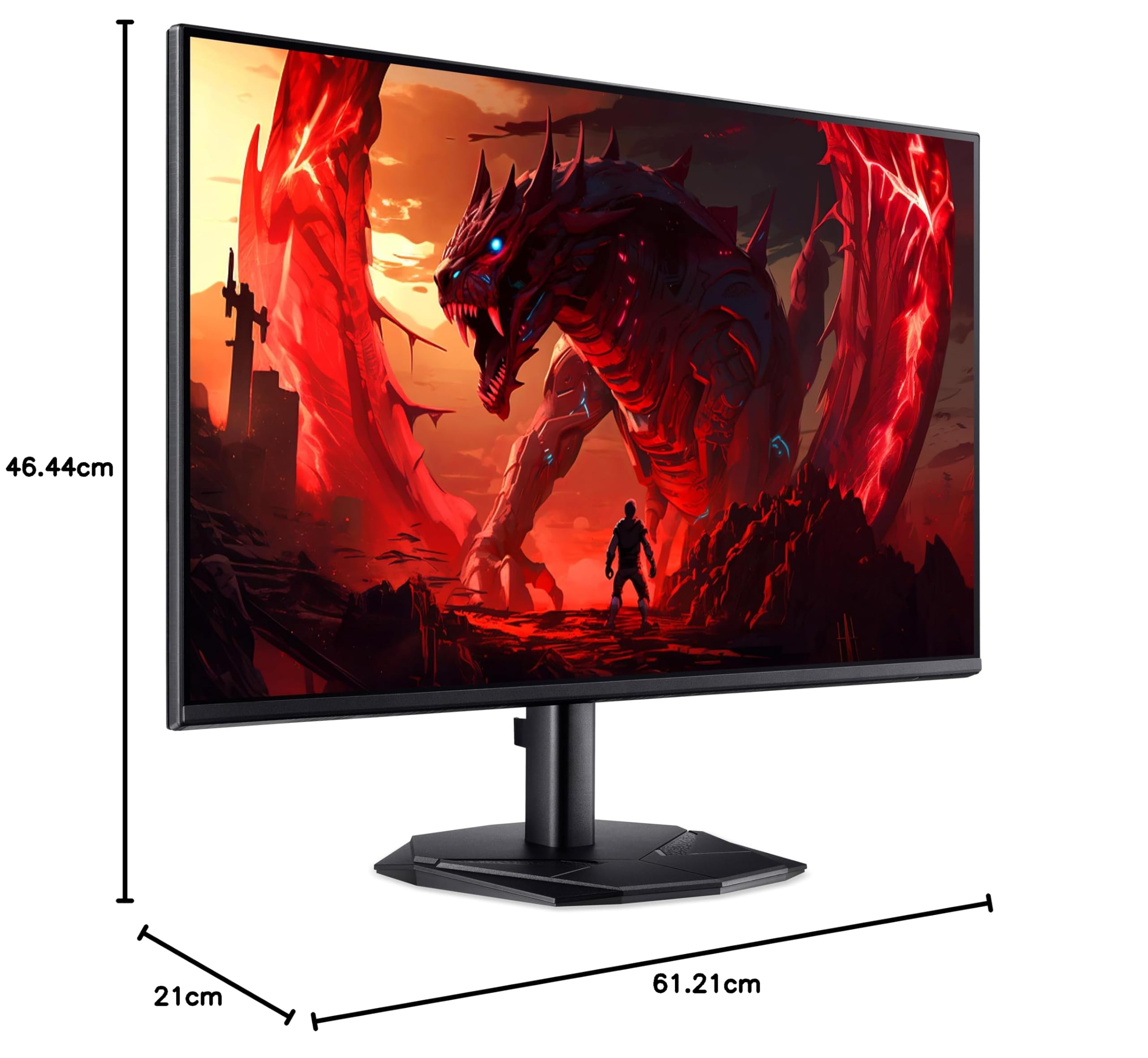 Acer Nitro KG272Gbmipfx, Monitor Gaming 27" Full HD IPS, 120Hz (1920 x 1080, 16:9, 250 Nits, Tiempo de Respuesta 1 m/s (VRB), 1xHDMI 1.4/1xDP 1.2), Monitor PC, Color Negro