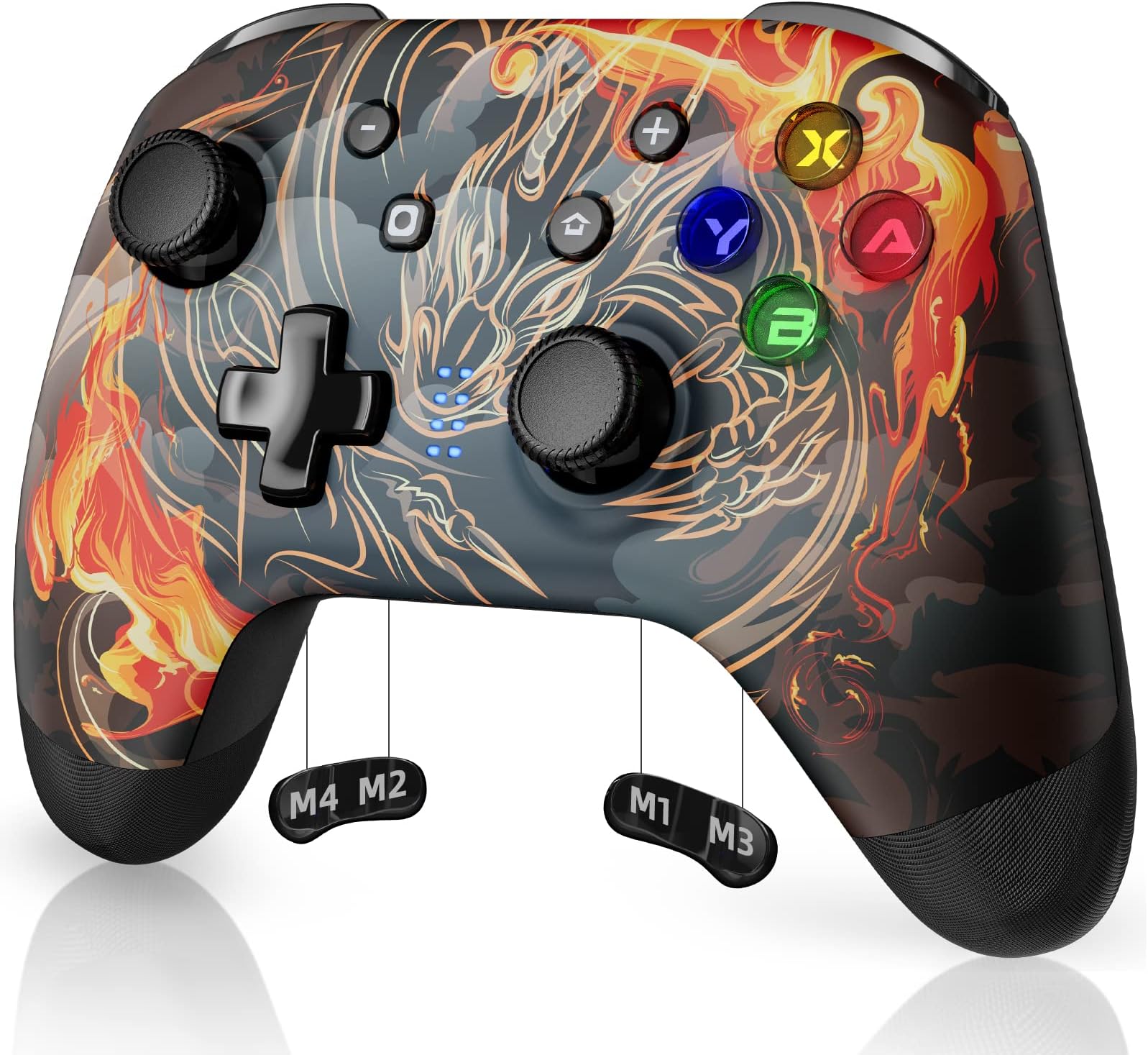 EasySMX Switch Pro Controller for Nintendo Switch/Lite/OLED/PC/iOS/Android, Wireless Switch Pro Controller with 4 Programmable Buttons, Dual Vibration, Turbo, Motion Control, LED Light, and Wake up