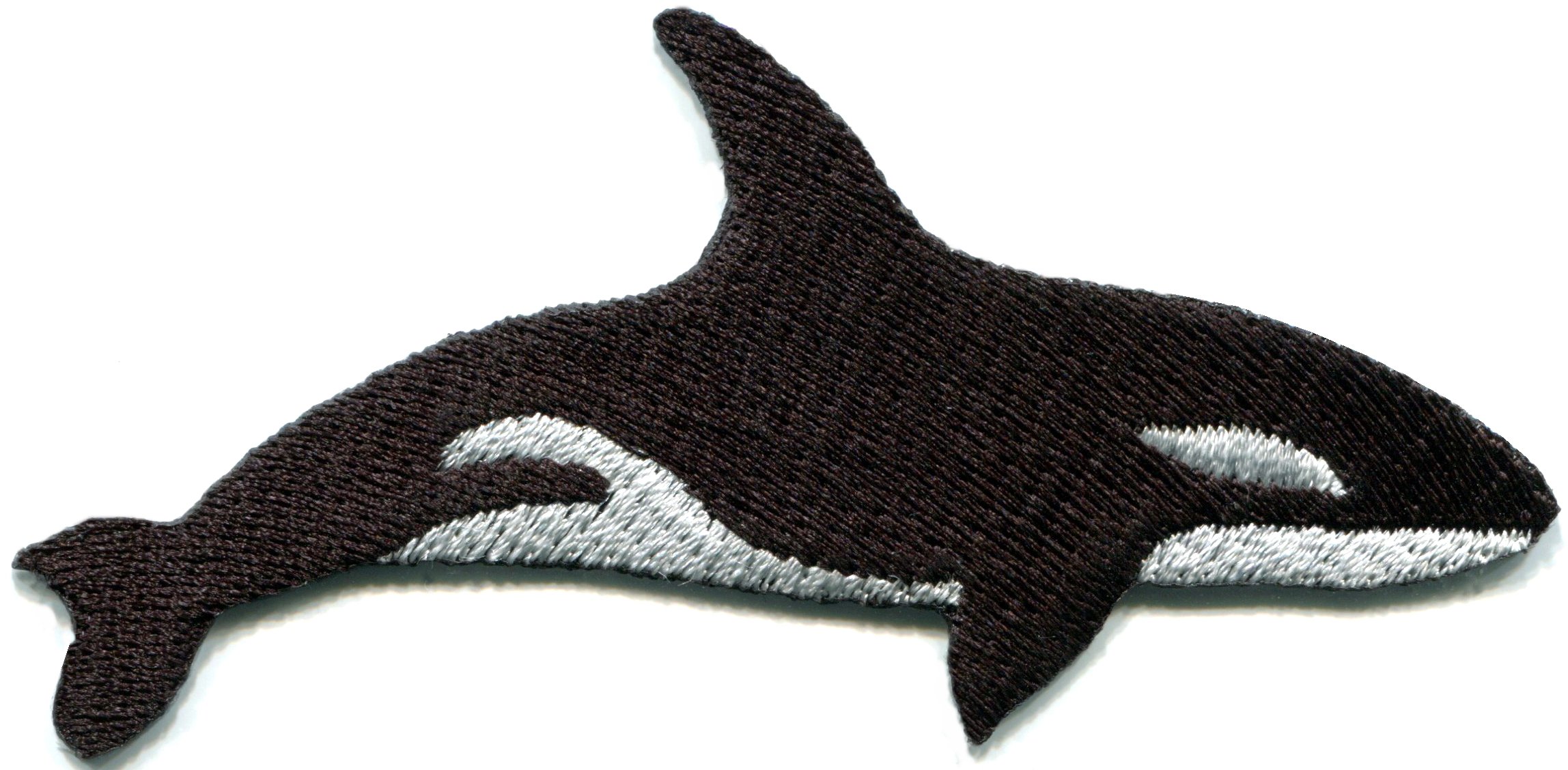 Killer whale orca fish blackfish aquatic mammal embroidered applique iron-on patch new