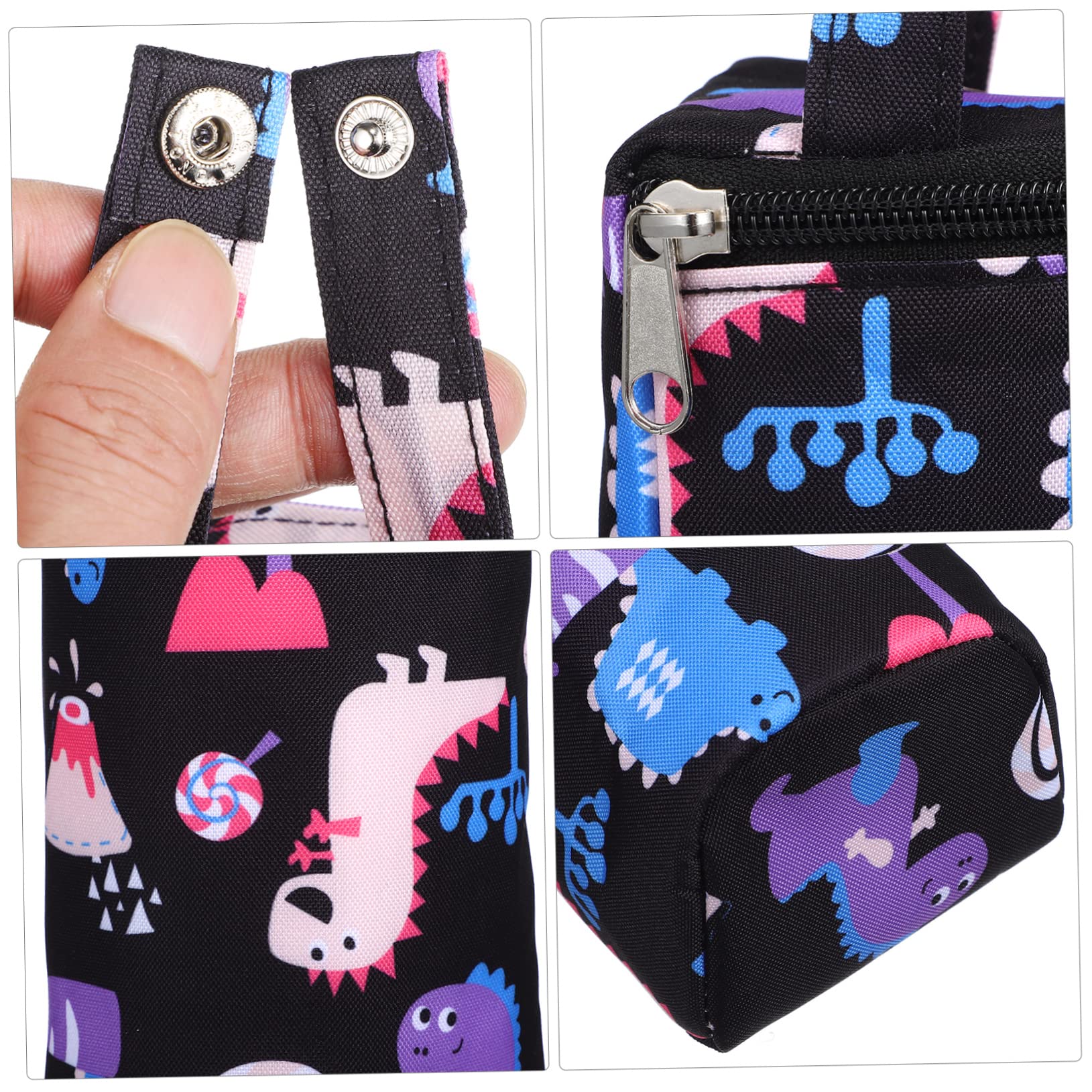 ibasenice 6pezzi Borsa Termica Per Bottiglie Per Stampa Cartoon Borsa Isolante Per Passeggino Per Picnic e Viaggi Realizzata Oxford e Colori e Scuro