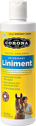 Corona Topical analgésico Veterinaria liniment 16oz (Anteriormente Horseman 's Dream Vet liniment)
