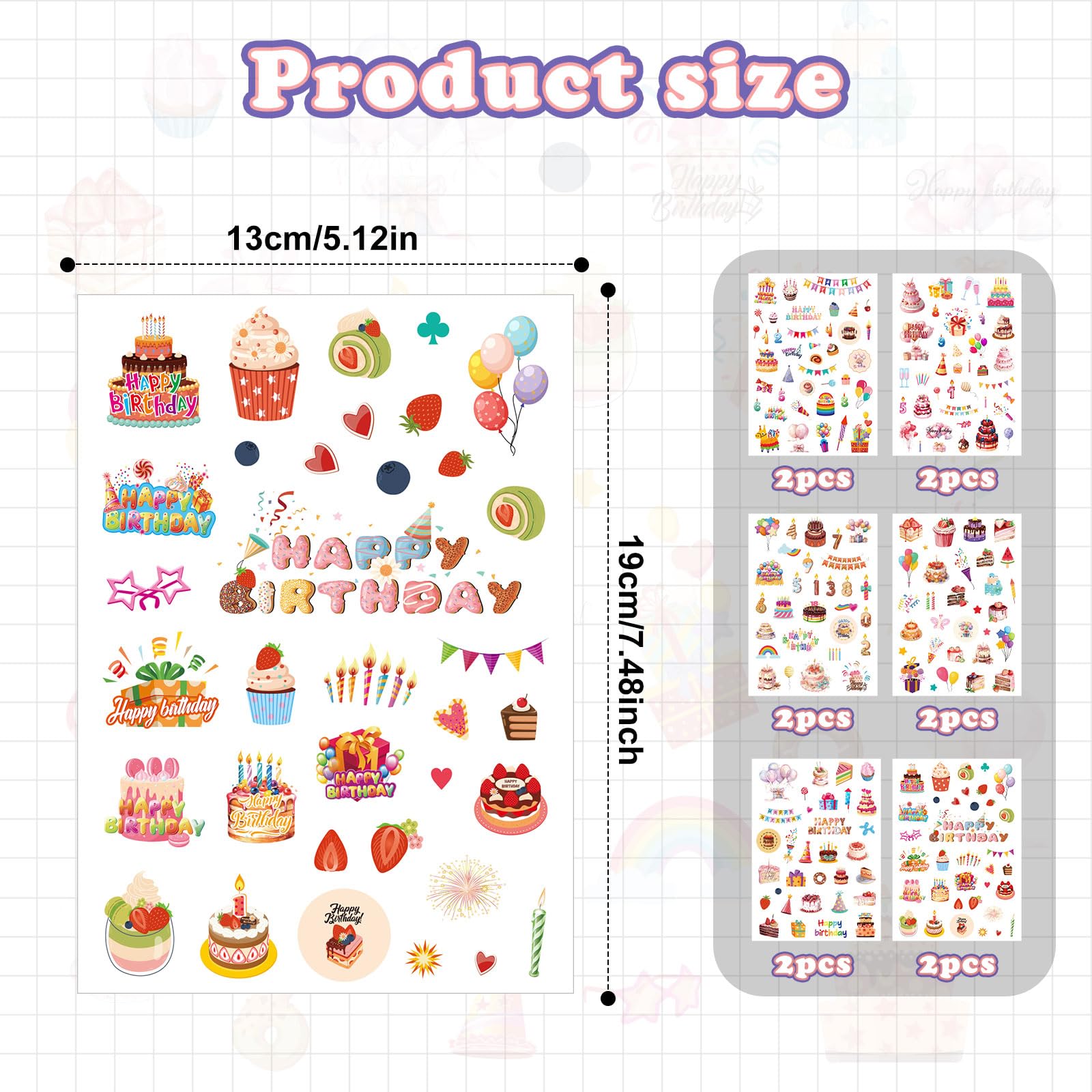 Peelable Sentiments Verses And Greetings Stickers 240 Pcs Birthday Card Making Stickers ...