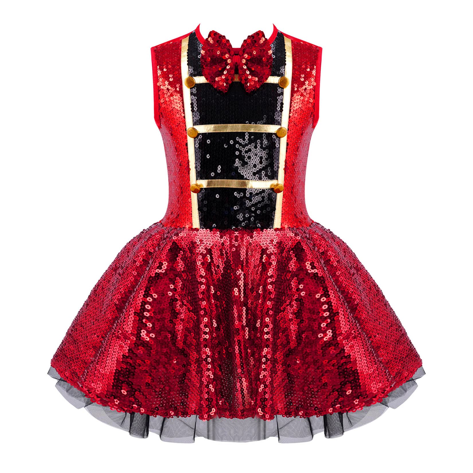Dziewczęcy kostium z cyrkiem, odświętna sukienka baletowa z cekinami, spódniczka tutu, kostium księżniczki, kostium Cosplay na karnawał