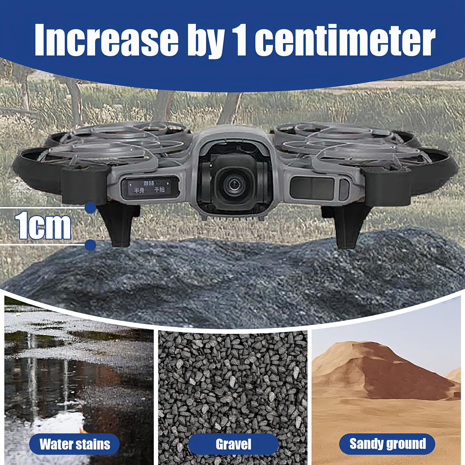Zestaw ochronny 3 w 1 do DJI NEO 2, osłona śmigieł i podwozie lądowania