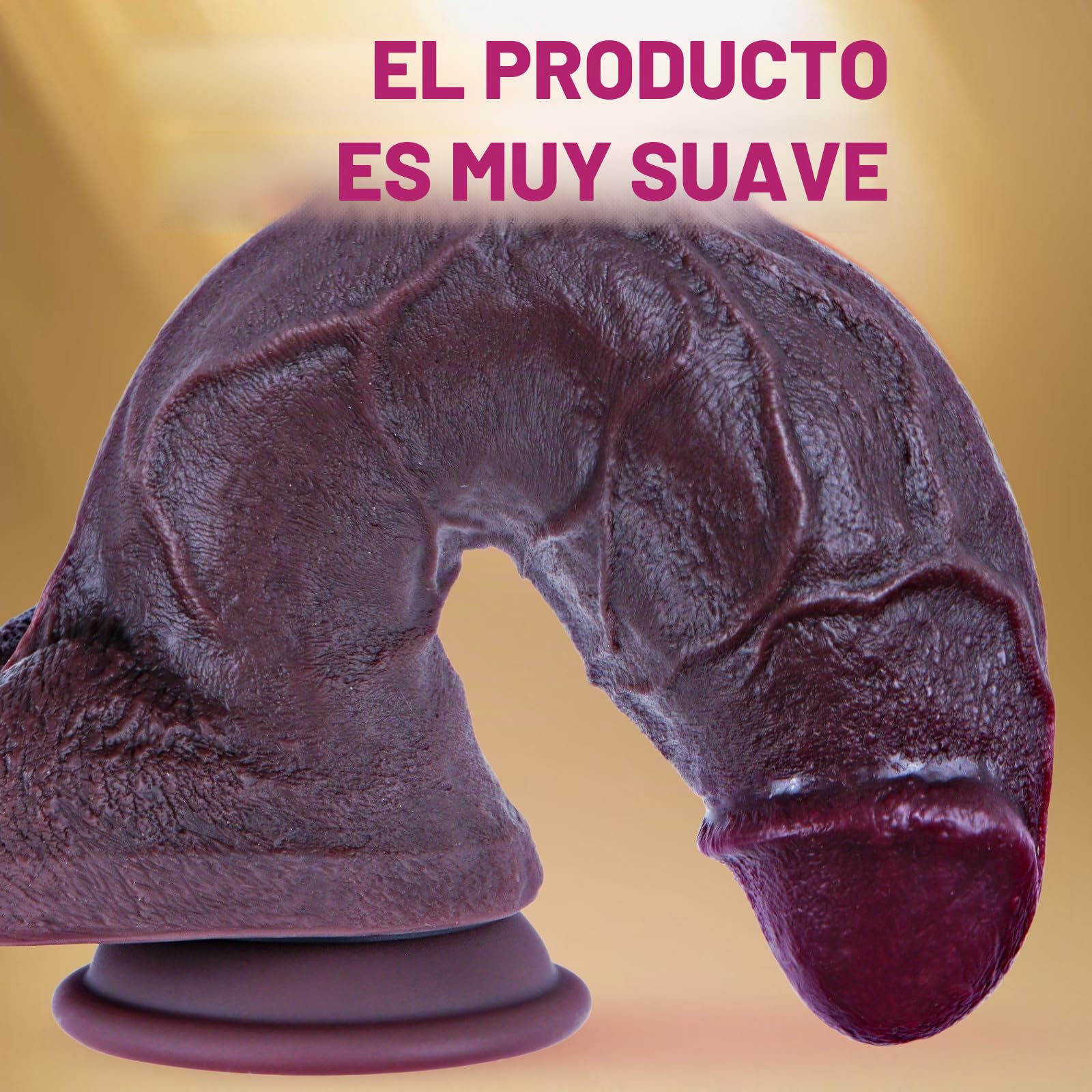 Dildo gigante de 9,2 cm de diámetro, 38 cm de largo, grueso, con ventosa, estimula el punto G, silicona de doble densidad, juguete anal XXXL, ideal para hombres y mujeres expertos