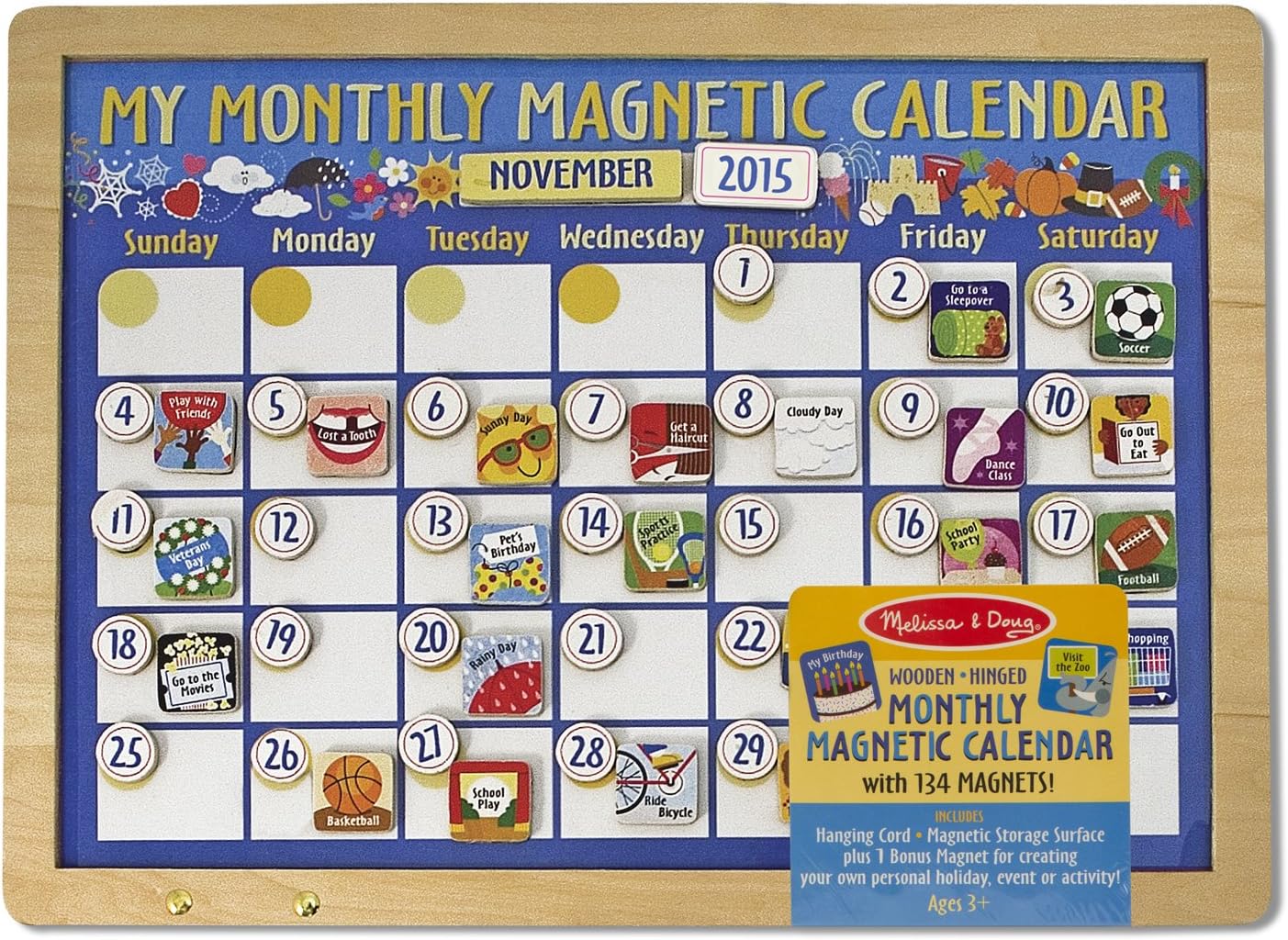 Melissa & Doug Deluxe Magnetic Calendar