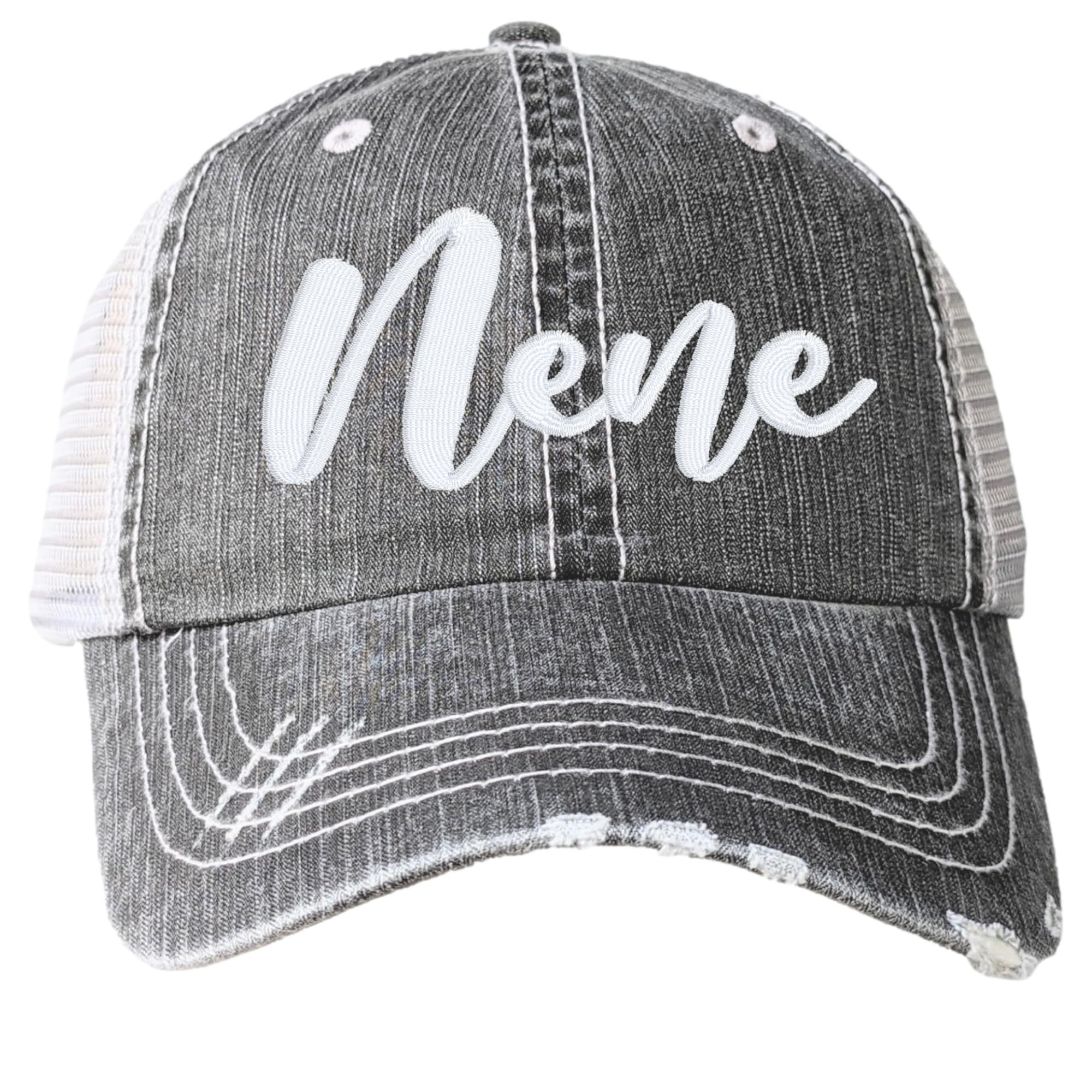 Distinct HeadwearDistinct Headwear Women's Embroidered Nene or Custom Text Name Nickname Baseball Hat Cap, Cute Embroidered Gift Clothing Present for Her, Optional Bling Rhinestones Birthday Christmas Mother's Day