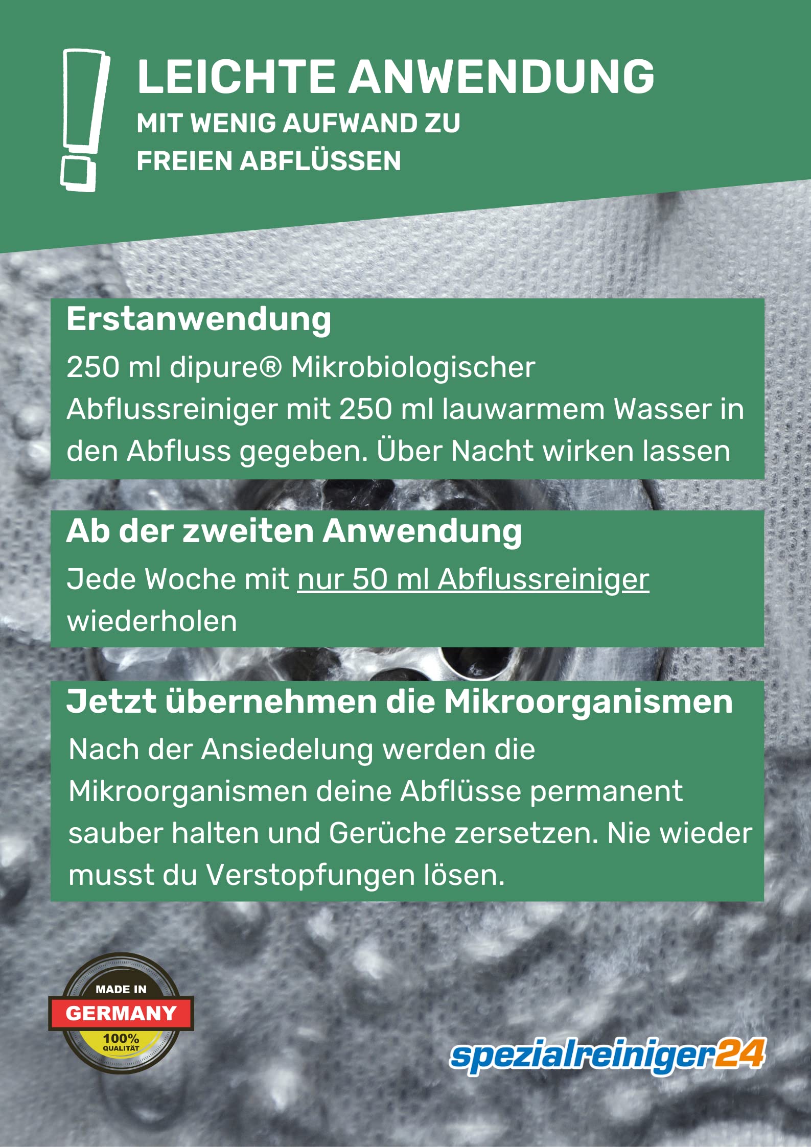 Mikrobiologischer Abflussreiniger 5 Liter Kanister