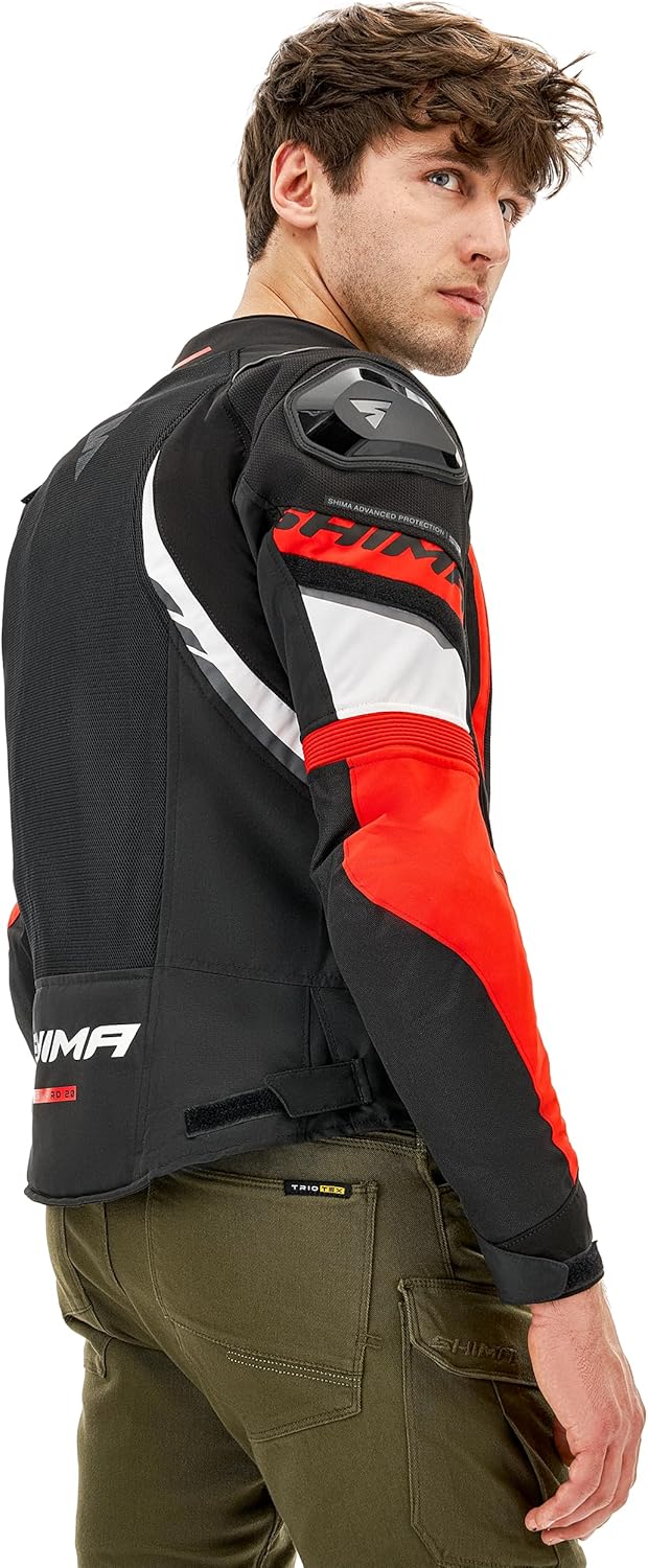 SHIMA MeshPro 2.0 Motorcycle Jacket Men AirForce Back Protector Armour Riding Summer Mesh Bikers Ventilated Lightweight - Image 5