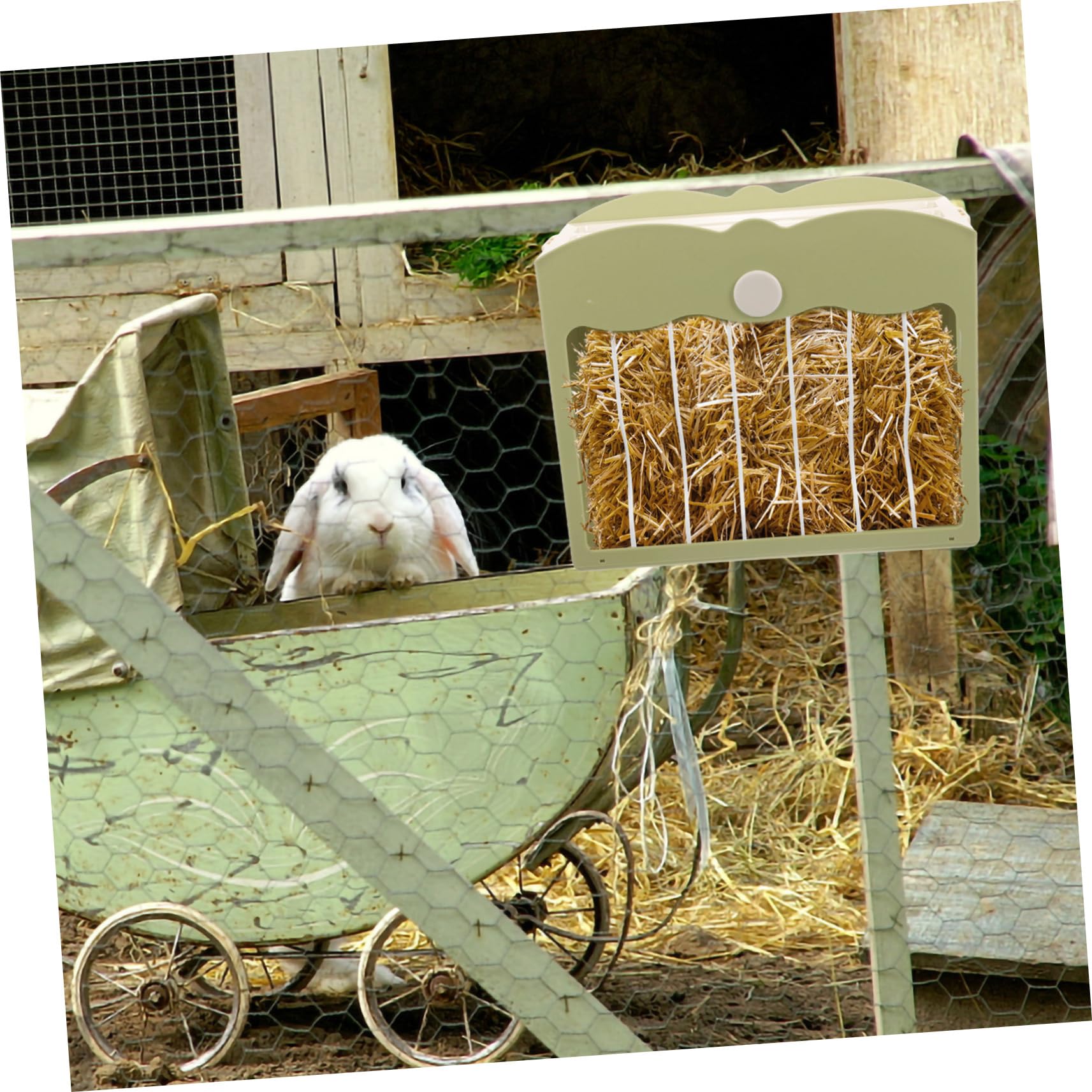 UPKOCH Futterhalter Für Kleintiere Recycelbarer Heuraufe Halter Für Kaninchen Meerschweinchen Hamster Mit Widerstandsfähigem Kunststoff Für Nachhaltige Fütterung Zuhause
