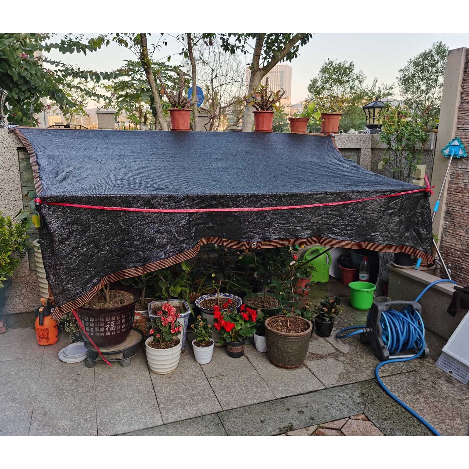Rete Ombreggiante 85% 4x5 M - Telo Ombra Per Giardino, Balcone E Pergolati - Traspirante E Resistente Ai Raggi UV