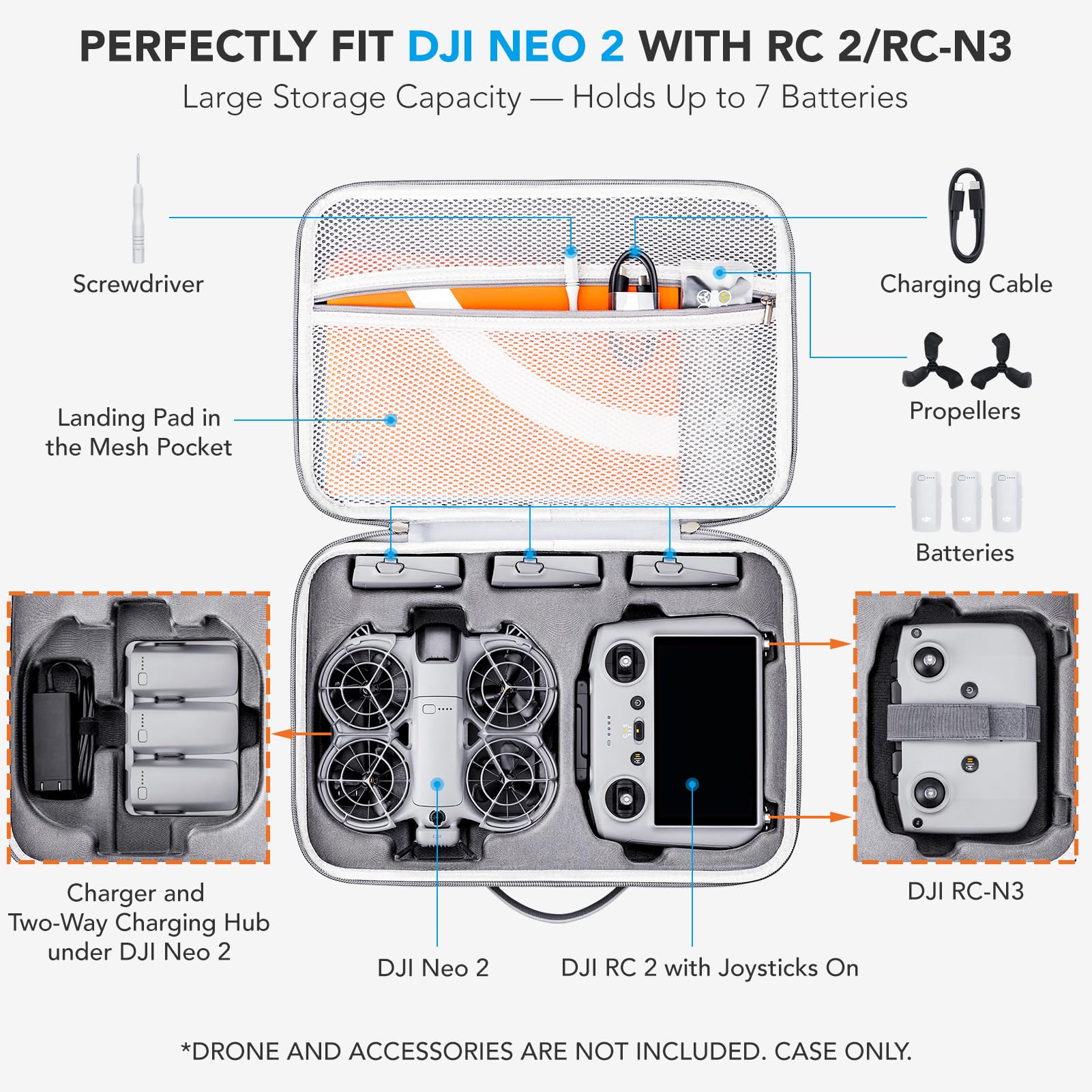 Lykus Spartan N230 Tragetasche für DJI Neo 2 und DJI RC 2/RC-N3