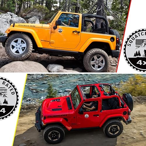 Miniatura 6 de Bigfoot - Emblema de automóvil calificado, Squatch 4 x 4 de metal para automóvil, insignias de metal 3D, emblemas redondos, calcomanías compatibles