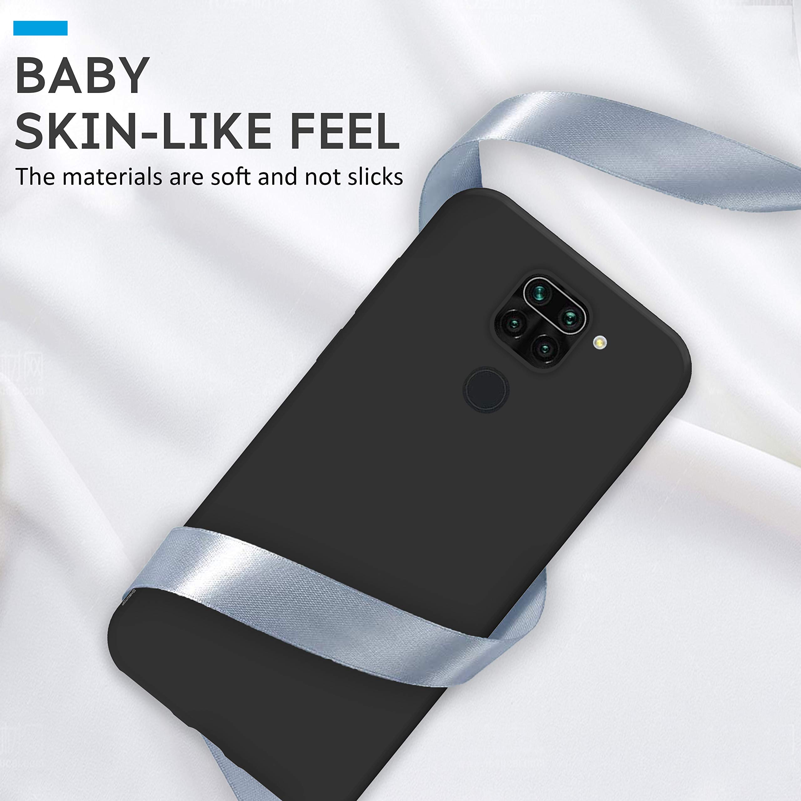 N NEWTOP Cover Compatibile per Xiaomi Redmi Note 10 / 10S, Custodia TPU SOFT Gel Silicone Ultra Slim Sottile Flessibile Case Posteriore Protettiva (Trasparente Opaco