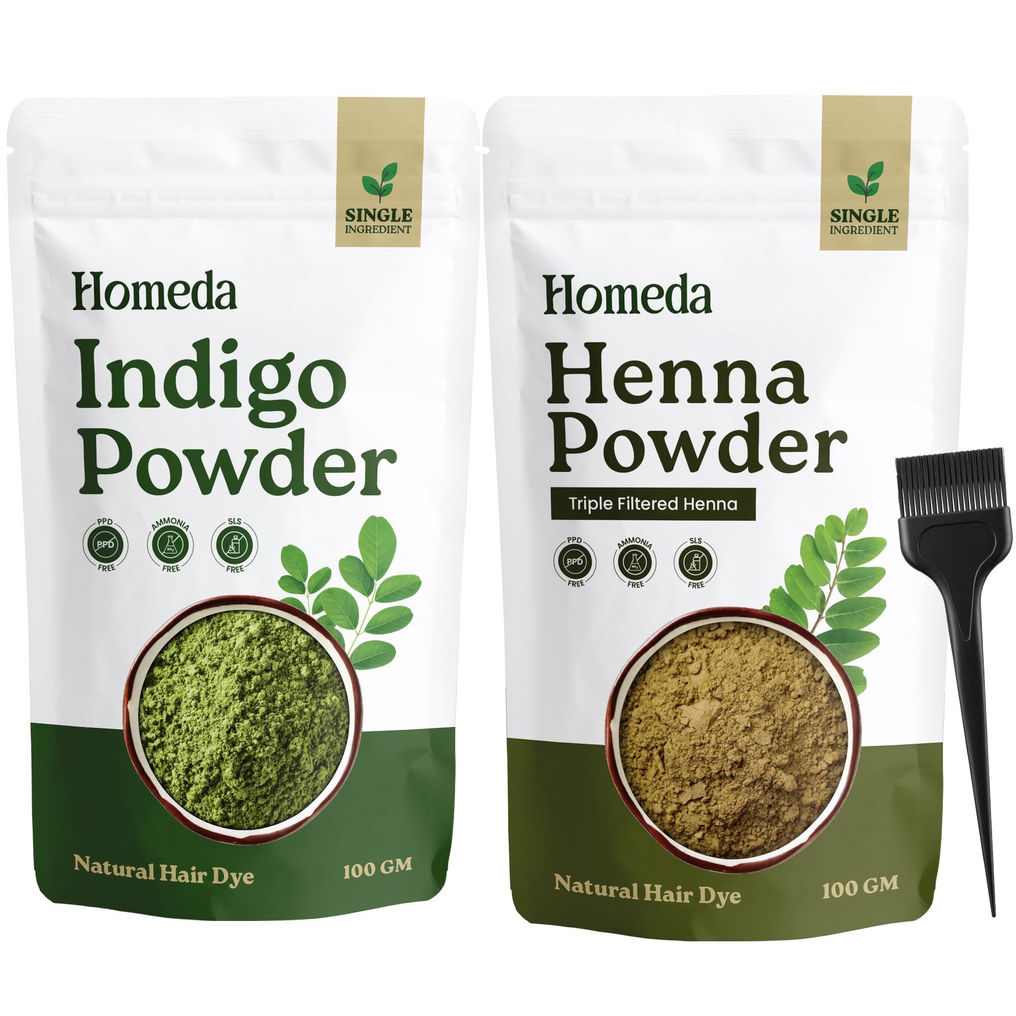 Amazon.com: Homeda Organic Henna & Indigo Powder Hair Dye
