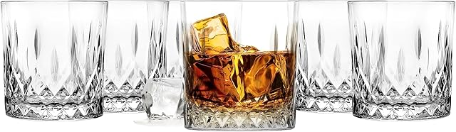 Glasmark KROSNO, 300ml, Zestaw 6 szt., Szklanki do longdrink, Szklanki do drinków, Szklanki Highball, Szklanki do wody, Koktajl, Idealne do domu, restauracji i na imprezy, Klasyczny kształt