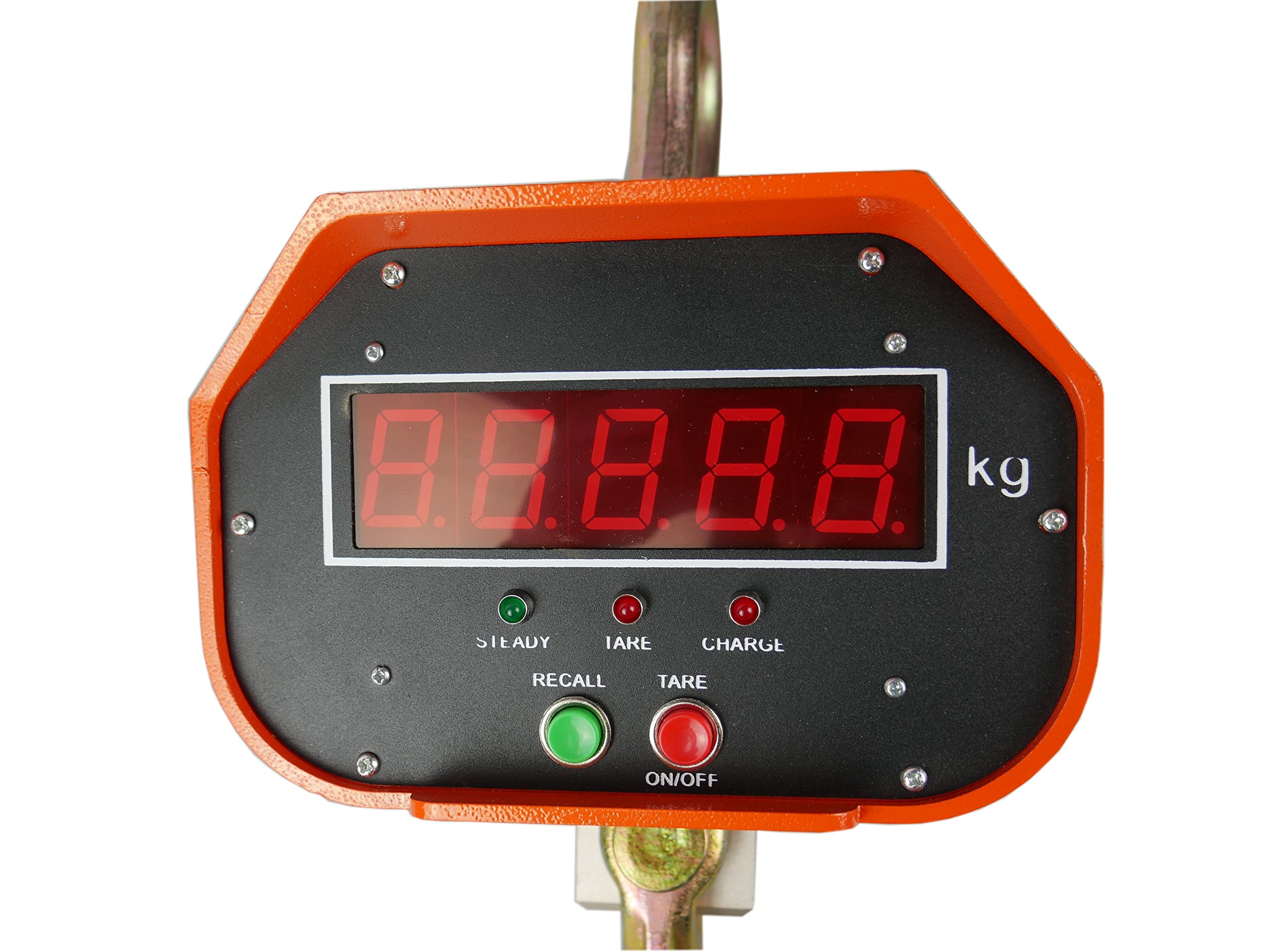 Báscula Industrial, Capacidad de 5 Toneladas, Electrónica, Báscula Colgante con Gancho, 5000 kg, 1100 lb, Control Remoto, Precisión de +/- 2000 g, Tara de la Báscula, Pantalla Digital, wagPRO-H5000