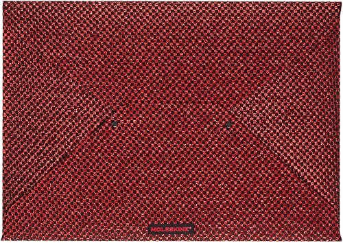 Miniatura 3 de Moleskine Cuaderno de edición limitada con brillo navideño, extra grande, a rayas, rojo metálico, tapa dura (7.5 x 10)