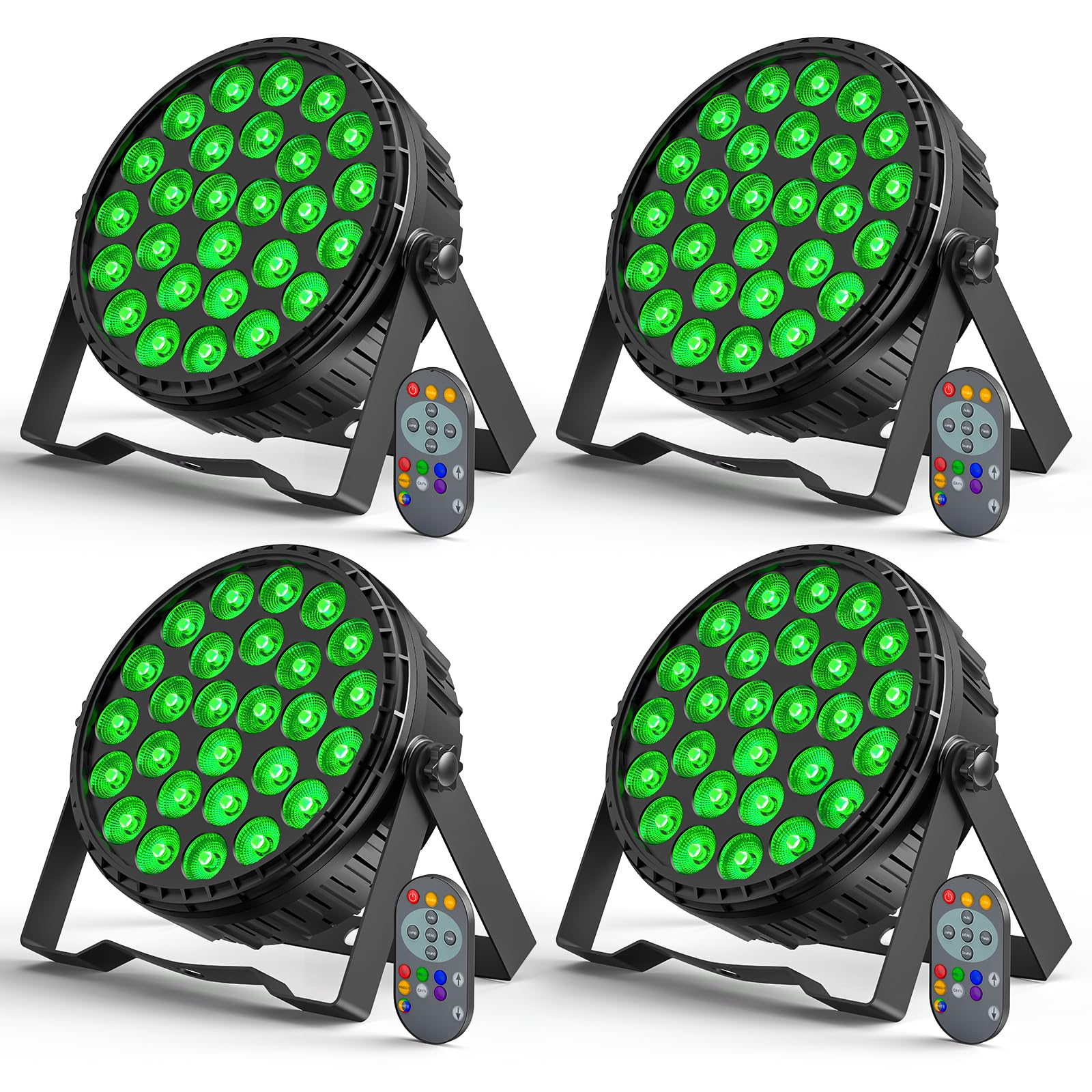 4PCS 216W LED Par Strahler, 27 x 8W RGBW LED Par Scheinwerfer Bühnenlicht DMX512 Discolicht Partylicht für Party, Bar, Weihnachten, Halloween, Hochzeit
