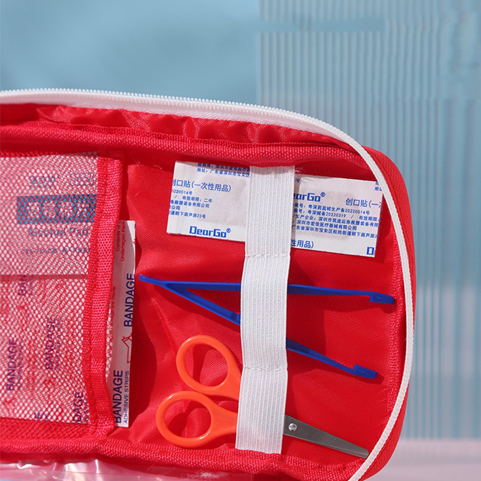 Botiquin de Primeros Auxilios, 2PCS Kit Primeros Auxilios Gran Capacidad First Aid Kit,Primeros Auxilios Viaje Bolsa Botiquin Vacia para Oficina Hogar Deportes Viajes Senderismo Camping