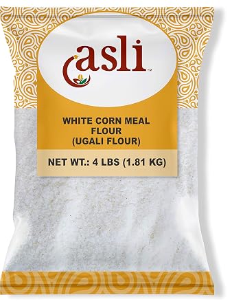 Asli White Corn Meal Ugali Flour, 4 Pounds