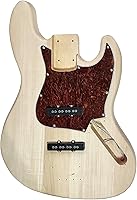 Vista 3 de DBL Kit de guitarra bajo DIY, 4 cuerdas diestras con cuerpo de tilo, construye tu propio bajo